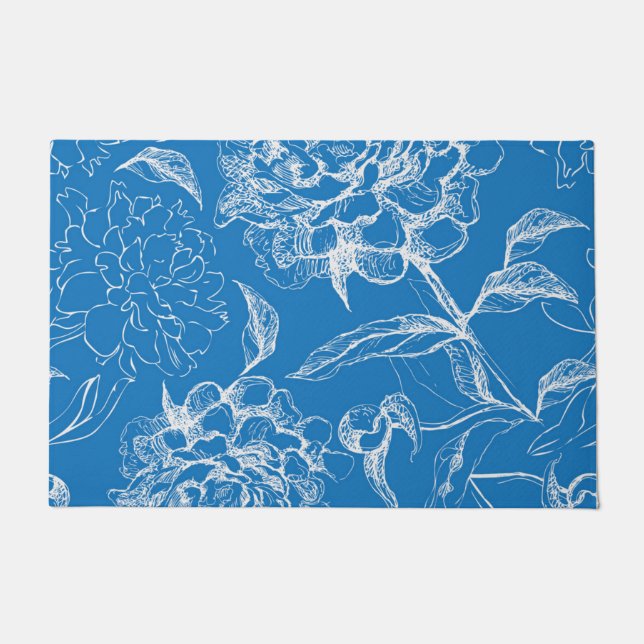 Paillasson Motif de fleurs (Devant)