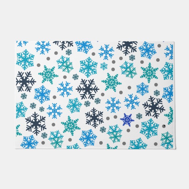 Paillasson Motif de flocon de neige (Devant)