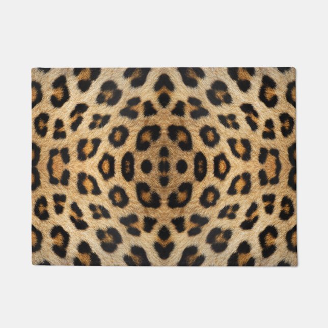 Paillasson Motif de fourrure léopard (Devant)