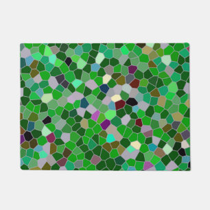 Paillasson MOTIF de jardin multicolore VERT