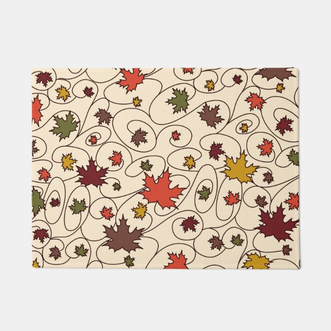 Paillasson Motif de la feuille d'érable à boudin (Devant)