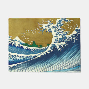 Paillasson Motif de la Grande Vague de Hokusai : Art Ukiyo-e 