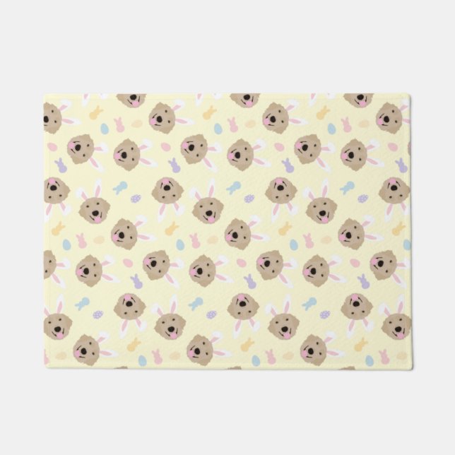 Paillasson Motif de l'épreuve de Pâques Bunny (Devant)