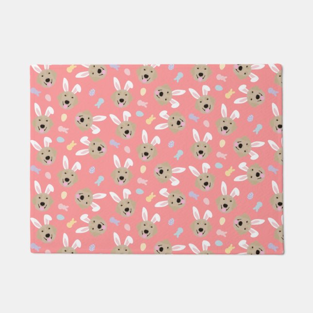 Paillasson Motif de l'épreuve de Pâques Bunny (Devant)