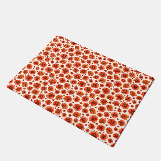 Paillasson Motif de puces d'aquarelle (Incliné)