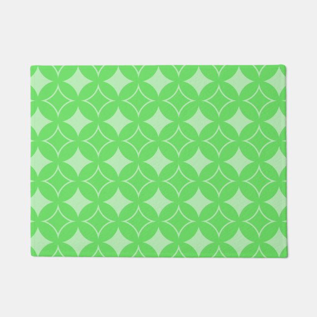 Paillasson Motif de shippo vert citron (Devant)