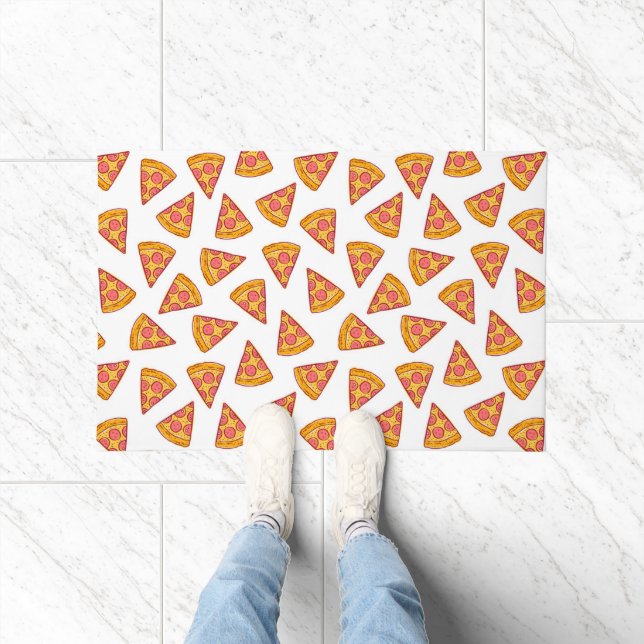 Paillasson Motif de tranche Pizza Fun (Intérieur)