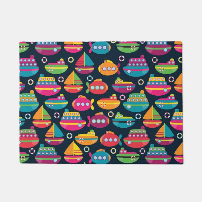 Paillasson Motif de transport d'océan (Devant)