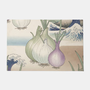 Paillasson Motif de vague de navet Ukiyo-e