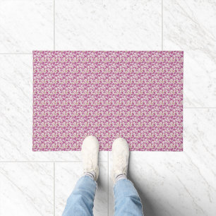 Paillasson Motif de vigne botanique rose, design floral de la