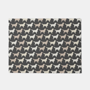 Paillasson Motif des silhouettes de Golden Retriever Chiens
