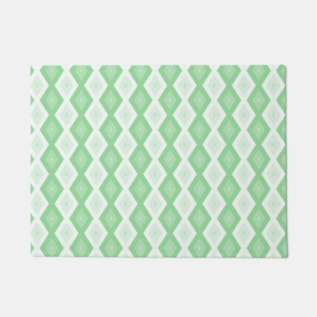 Paillasson Motif diamant vert pomme (Devant)