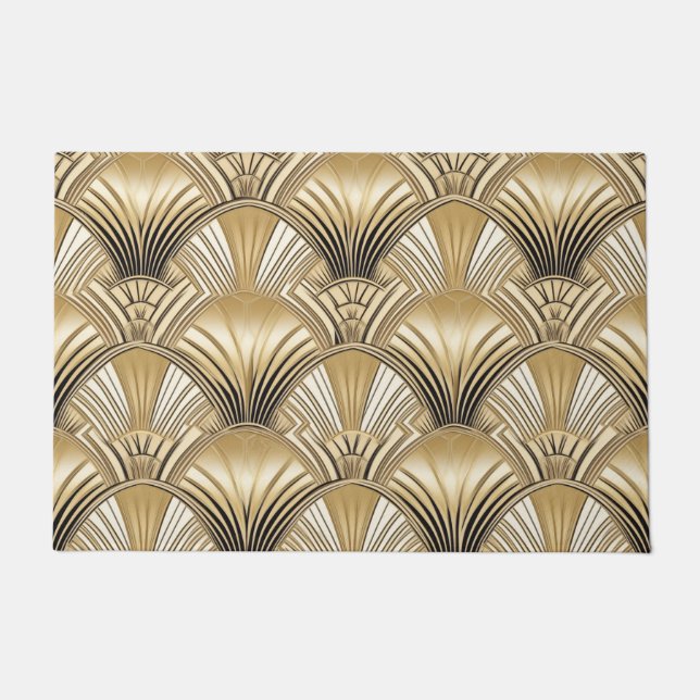 Paillasson Motif d'ivoire d'or Art déco (Devant)