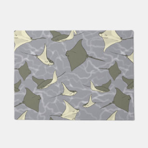 Paillasson Motif d'océan de pastenague de Cownose