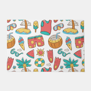 Paillasson motif drôle vacances d'été plage
