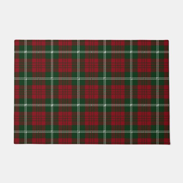 Paillasson Motif écossais de Noël Tartan Plaid (Devant)