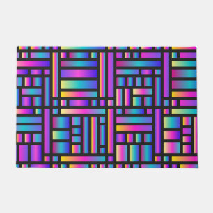 Paillasson Motif élégant moderne - Mode Tartan géométrique
