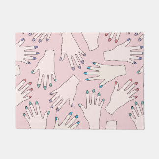 Paillasson Motif en pastel Manicured de rose de studio de