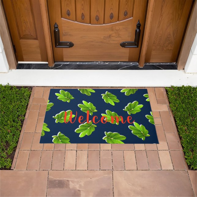 Paillasson Motif feuille du Tropics Door Mat (De plein air)