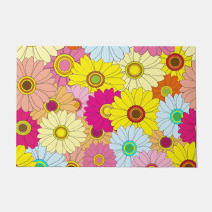 Paillasson motif floral