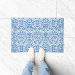 Paillasson Motif floral bleu élégant