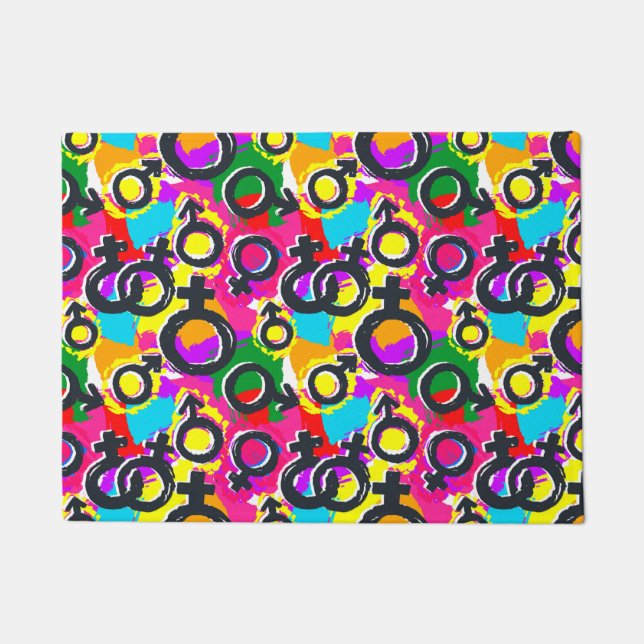 Paillasson Motif Gay pride de Neon (Devant)
