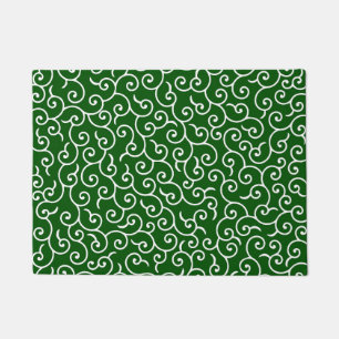 Paillasson Motif Karakusa Vert et blanc