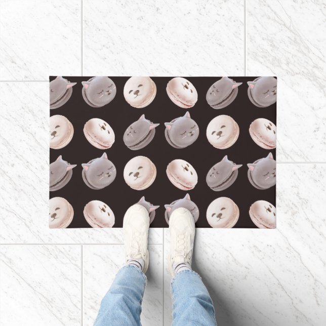 Paillasson Motif Macaron (Intérieur)