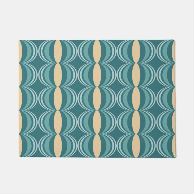 Paillasson Motif Melon moderne du milieu du siècle (Devant)