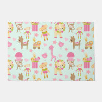 Motif mignon avec Animaux et Jouets heureux