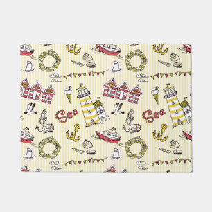 Paillasson Motif mignon de scène de plage