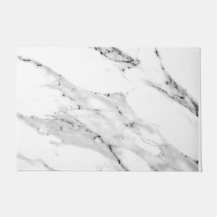Paillasson Motif moderne en marbre blanc gris noir