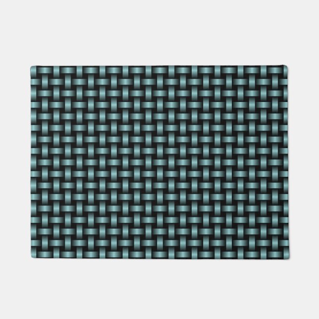Paillasson Motif noir bleu (Devant)