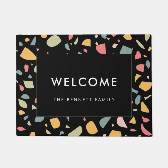 Paillasson Motif pastel moderne (Devant)