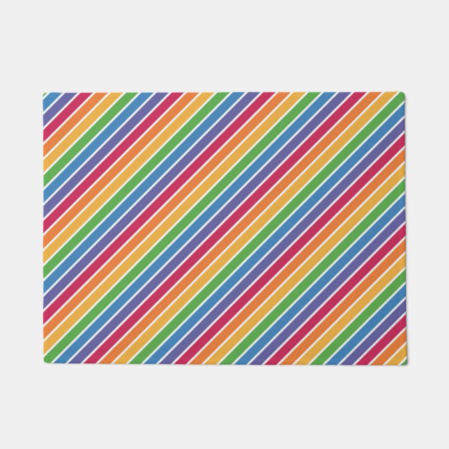 Paillasson Motif Rainbow Stripes (Devant)