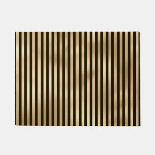 Paillasson Motif rayé à rayure jaune gothique