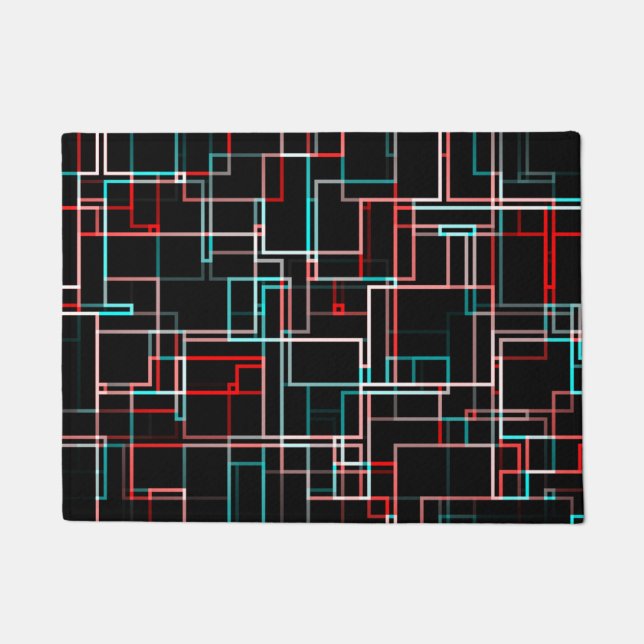 Paillasson Motif rayé multicolore COOL (Devant)