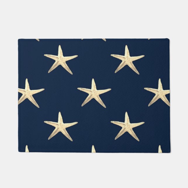 Paillasson Motif Starfish sur Solid Arrière - plan (Devant)