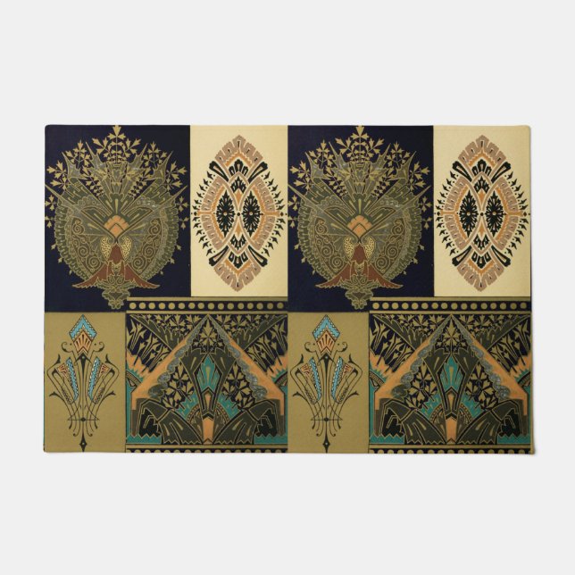 Paillasson Motif textile Art nouveau Christopher (Devant)