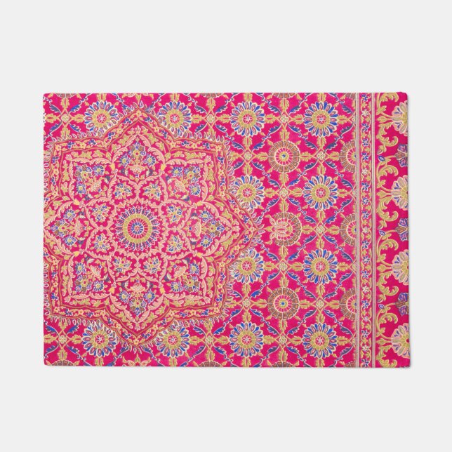 Paillasson Motif vintage de broderie indienne (Devant)