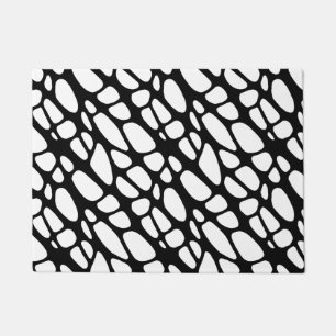 Paillasson Motif Web gothique noir et blanc