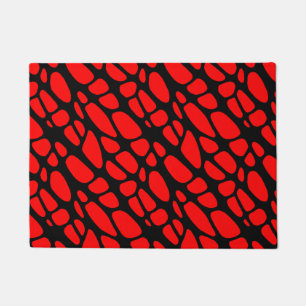 Paillasson Motif Web gothique rouge et noir