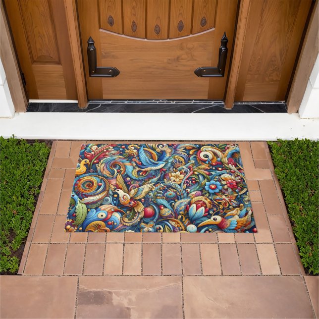 Paillasson Motifs Naturels Abstraits (De plein air)