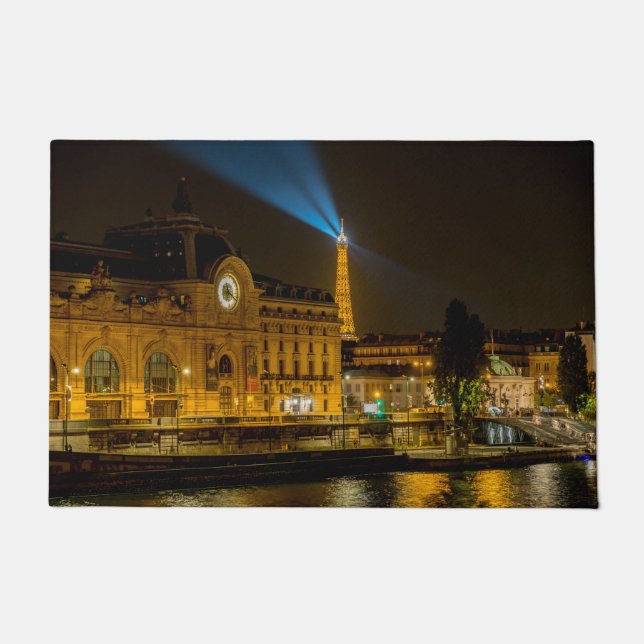 Paillasson Musée d'Orsay à Paris la nuit (Devant)