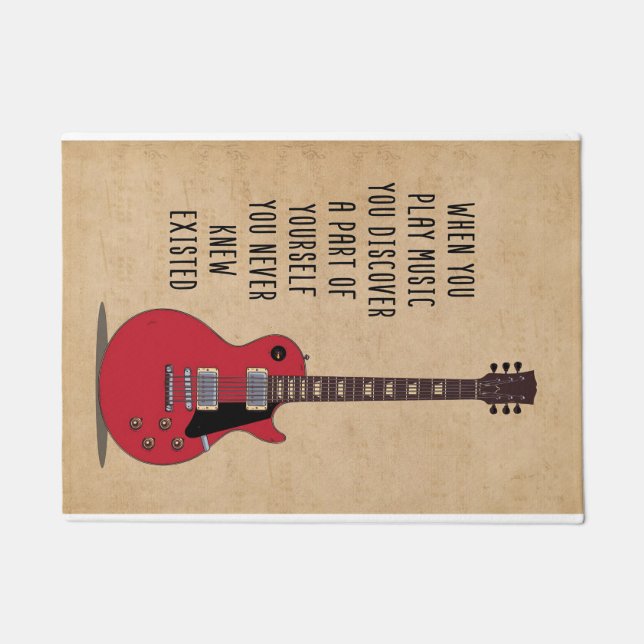 Paillasson Music Art When You Play Music (Devant)