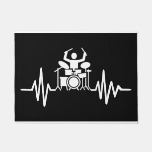 Paillasson Musique Art Drummer Heartbeat