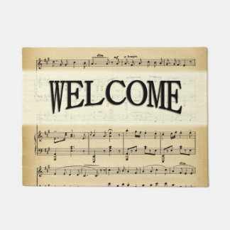 Paillasson Musique de feuille antique