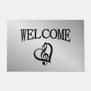 Paillasson Musique G Bienvenue au coeur