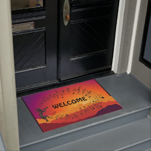Paillasson Musique Sud-Ouest Kokopelli Sunset Doormat