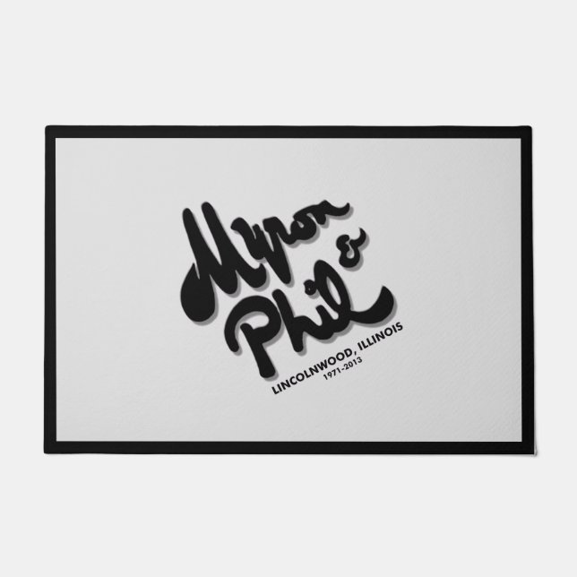 Paillasson Myron et Phil's Steak House, Lincolnwood, IL Door (Devant)